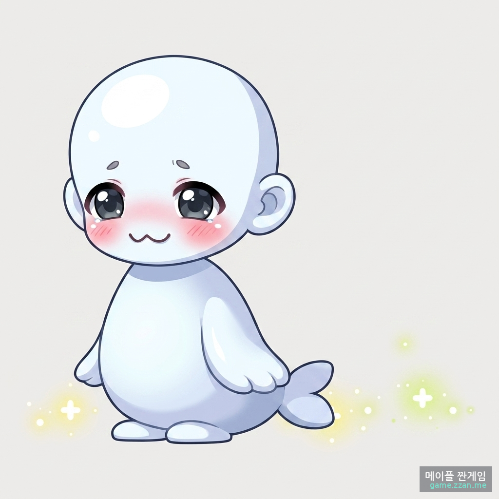 응애물개 AI 일러스트