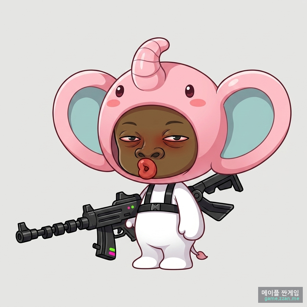 꿀포탄 AI 일러스트